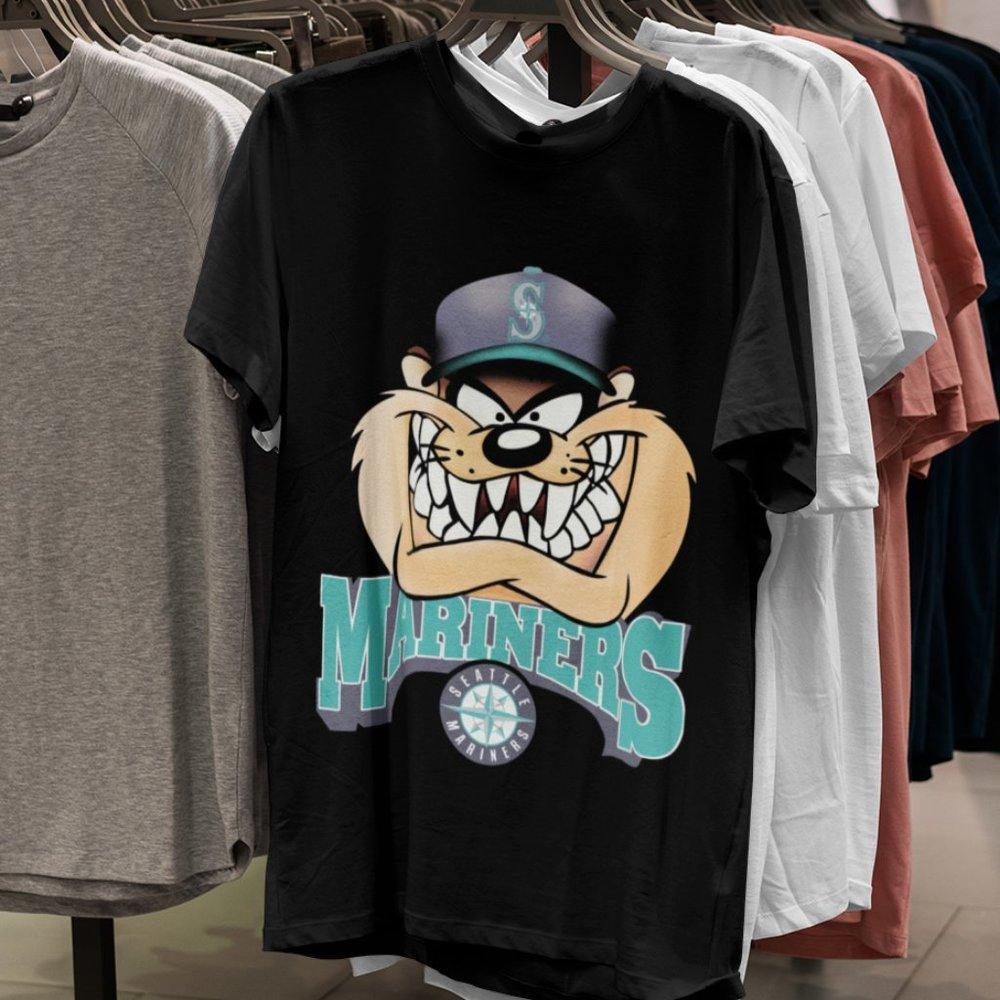 Retro Mlb Seattle Mariners Looney Tunes Baseball Shirt Seattle Mariners Tee
